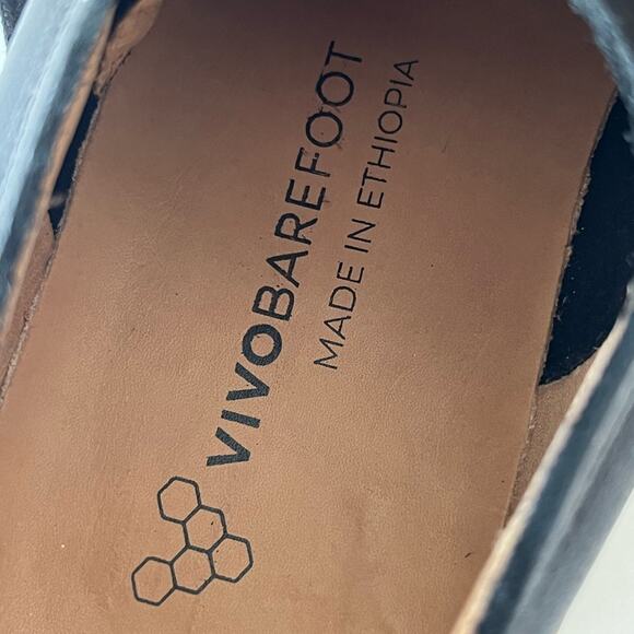 Vivo Barefoot Addis leather comfort sneaker black Ergonomic Design 40 - Picture 10 of 12